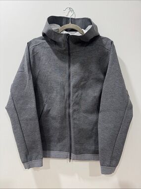 lululemon athletica Men's Dark Heather Gray Hooded Full-Zip Jacket